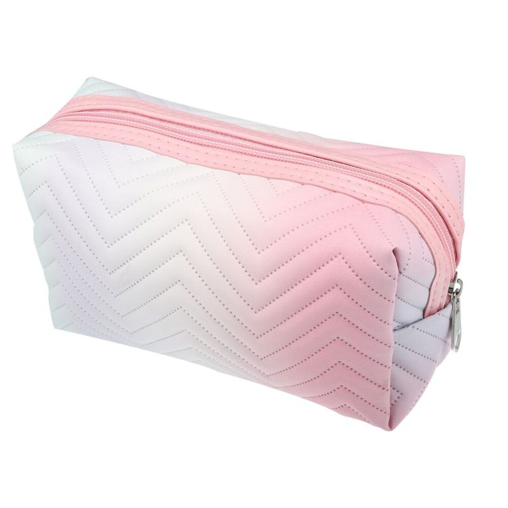 Travel Portable Small Makeup Toiletry Organizer Bag Gradient Pink